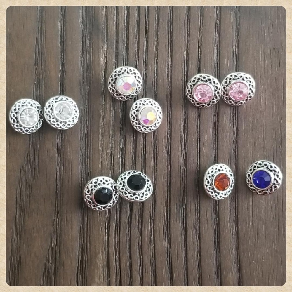 Set of 10, Half-inch Mini Snap Jewels